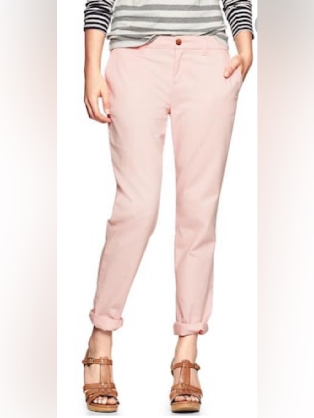 Gap Broken In Straight Leg Light Pink Khaki pants Size 12